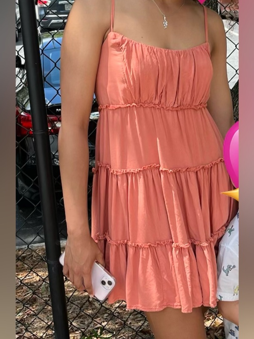 Aeropostale Rust Orange Smocked Neck Sundress - Picture 1 of 4
